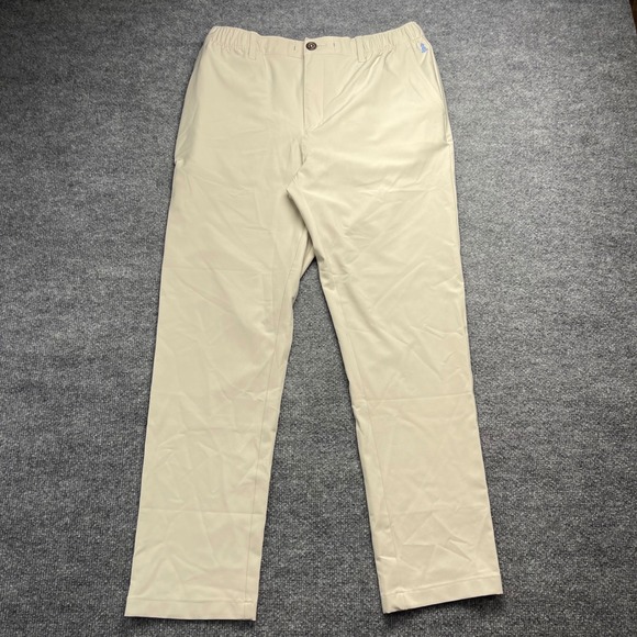 chubbies Other - Chubbies Everywear Pants Mens Large Khaki Tan Elastic Waist Performance Chinos